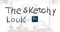 creating a sketchy look for interior designers using Photoshop